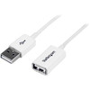 Startech 3M White Usb 2.0 Extension Cable A To A M/F Cable for Peripheral Device USBEXTPAA3MW