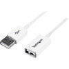 Startech 1M White Usb 2.0 Extension Cable A To A M/F Cable for Peripheral Device USBEXTPAA1MW