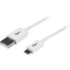 Startech 0.5M White Micro Usb Cable A To Micro B Cable for Cellular Phone Camera USBPAUB50CMW