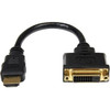 Startech Hdmi Male To Dvi Female Adapter 8In 1080P Dvi-D Gender Changer Cable HD HDDVIMF8IN