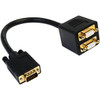 Startech 1 Ft Vga To 2X Vga Video Splitter Cable M/F Db-15 Male Video Db-15 Fema VGASPL1VV