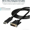 Startech 1.8M Displayport To Dvi Cable Displayport To Dvi Adapter Cable Dp To Dv DP2DVIMM6