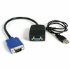 Startech 2 Port Vga Video Splitter Usb Powered 1 X Hd-15 Video In ST122LE