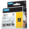 Dymo Ind Durable Vinyl Labels 12Mm X 55M. Label Colour: Black On White Labels Pe 18444