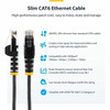Startech 2.5M Purple Slim Cat6 Ethernet Cable Snagless Rj45 Utp Lszh 28Awg Pure N6PAT250CMPLS