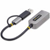 Startech Usb-C To To Ethernet Adapter With Usb-A Dongle 10/100/1000Mbps Usb 3.0 C21GA-USB-ETHERNET