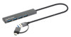 Manhattan Usb-C & Usb-A Combo Dock/Hub Ports 4: Usb-A X4 5 Gbps Usb 3.2 Gen1 Aka 181006