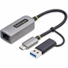 Startech 2.5Gbe Usb-C To Ethernet Adapter With Usb-A Converter Nbase-T Nic Usb 3 U2GA-USB-C-ETHERNET