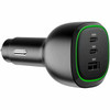 Alogic 165W Car Charger Usb-C Usb-A Ports Fast Charging for Laptops Tablets And CRCA165C1