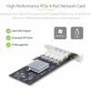 Startech 4-Port Gbe Sfp Network Card Pcie 2.0 X2 X4 X8 X16 Compatible Intel I350 P041GI-NETWORK-CARD