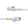 Startech 2M Cat6A Ethernet Cable White Low Smoke Zero Halogen Lszh 10 Gbe 100W P NLWH-2M-CAT6A-PATCH