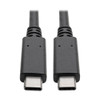 Eaton Tripp Lite U420-003-G2-5A Usb-C Cable M/M Usb 3.2 Gen 2 10 Gbps 5A 100W Ra U420-003-G2-5A
