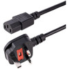 Startech 3Ft 1M  Computer Power Cable Bs 1363 To C13 18Awg 10A 250V Black Kett BS13U-1M-POWER-LEAD
