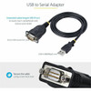 Startech 3Ft 1M Usb To Serial Cable Db9 Male Rs232 To Usb Converter Usb To Seria 1P3FP-USB-SERIAL