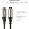 Startech 20In 50Cm Top Single Screw Locking Usb C Cable 10Gbps Usb 3.1 Type-C Ca USB31CCTLKV50CM