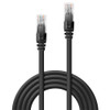 Lindy 0.3M Cat.6 U/Utp Network Cable Black. Cable Length: 0.3 M Cable Standard: 48075