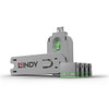 Lindy Usb Port Blocker Pack Of 4 Colour Code: Green. Product Type: Port Blocker 40451