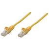 Intellinet Network Patch Cable Cat5E 0.25M Yellow Cca U/Utp Pvc Rj45 Gold Plated 737333