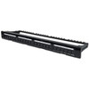Intellinet Patch Panel Blank 1U 24-Port Black 1U High 19" Wide Rack-Mountable 720427