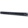 Intellinet 19" Cable Entry Panel 1U With Brush Insert Black Cable Panel 1U Rack 712767