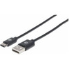 Manhattan Usb-C To Usb-A Cable 2M Male To Male Black 480 Mbps Usb 2.0 Hi-Speed U 354929