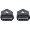 Manhattan Usb-C To Usb-C Cable 50Cm Male To Male Black 480 Mbps Usb 2.0 Hi-Speed 354868