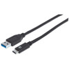 Manhattan Usb-C To Usb-A Cable 1M Male To Male 10 Gbps Usb 3.2 Gen2 Aka Usb 3.1 353373