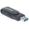 Manhattan Usb-A Mini Multi-Card Reader/Writer 5 Gbps Usb 3.2 Gen1 Aka Usb 3.0 24 101981