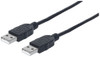 Manhattan Usb-A To Usb-A Cable 1M Male To Male 480 Mbps Usb 2.0 Hi-Speed Usb Bla 353892