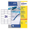 Avery 3475 Multipurpose Labels 100 sheets - 24 Labels per Sheet AVERY3475