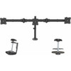 Startech Desk Mount Triple Monitor Arm 3 Vesa 27" 17.6Lb/8Kg Displays Ergonomic ARMTRIO