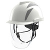 Msa V-Gard 950 Electrician Safety Helmet With Face Shield White/Grey MSAGVF1A-80AWGY