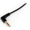 Startech 6 Ft Slim 3.5Mm To Right Angle Stereo Audio Cable M/M Easily Connect An MU6MMSRA