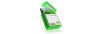 ICY BOX IB-AC6025-3 Pouch Case Plastic Green. IB-AC6025-3