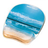 Fellowes 9179301 Sandy Beach Photo Gel Mouse Pad with Wrist Support 9179301