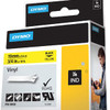 Dymo Ind Vinyl Labels. Label Colour: Black On Yellow Product Colour: Multicolour 18433