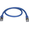 Startech 0.50M Cat6A Ethernet Cable 10 Gigabit Category 6A Shielded Snagless 100 6ASPAT50CMBL