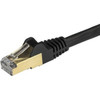 Startech 2M Cat6A Ethernet Cable 10 Gigabit Category 6A Shielded Snagless 100W P 6ASPAT2MBK
