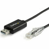 Startech 6 Ft / 1.8 M Cisco Usb Console Cable Usb To Rj45 Rollover Cable Transfe ICUSBROLLOVR