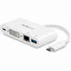 Startech Usb C Multiport Adapter To Dvi-D Digital Video 60W Pd Passthrough/Gbe/U DKT30CDVPD