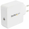 Startech 60 W Ac Adapter 1 Pack for Usb Type C Device Tablet Pc Smartphone Noteb WCH1CEU