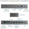 Startech Usb C Docking Station for Macbook Pro/Air-M1/M2/M3/M4 Thunderbolt Compa TB3CDK2DHUE