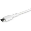 Startech 6 Foot/2M Durable White Usb-C To Lightning Cable Rugged Heavy Duty Char RUSBCLTMM2MW