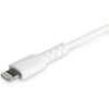 Startech 6 Foot/2M Durable White Usb-C To Lightning Cable Rugged Heavy Duty Char RUSBCLTMM2MW