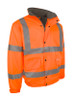 Beeswift Hi-Vis Fleece Lined Bomber Jacket Orange Size L CBJFLORL