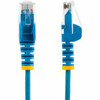 Startech 25Cm Blue Slim Cat6 Ethernet Cable Snagless Rj45 Utp Lszh 28Awg Pure Ba N6PAT25CMBLS