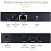 Startech 4K Hdmi Extender Over Cat5/Cat6 Cable 4K 60Hz Video Extender Up To 230F 4K70IC-EXTEND-HDMI