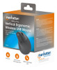 Manhattan Ergonomic Vertical Wireless Mouse Right Handed Black Adjustable 800/12 190336