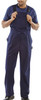 Beeswift Cotton Drill Bib And Brace Navy Blue Size 36 CDBBN36