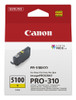 Canon Pfi-5100 Y. Supply Type: Single Pack Colour Ink Volume: 14.4 Ml Printing C 6955C001